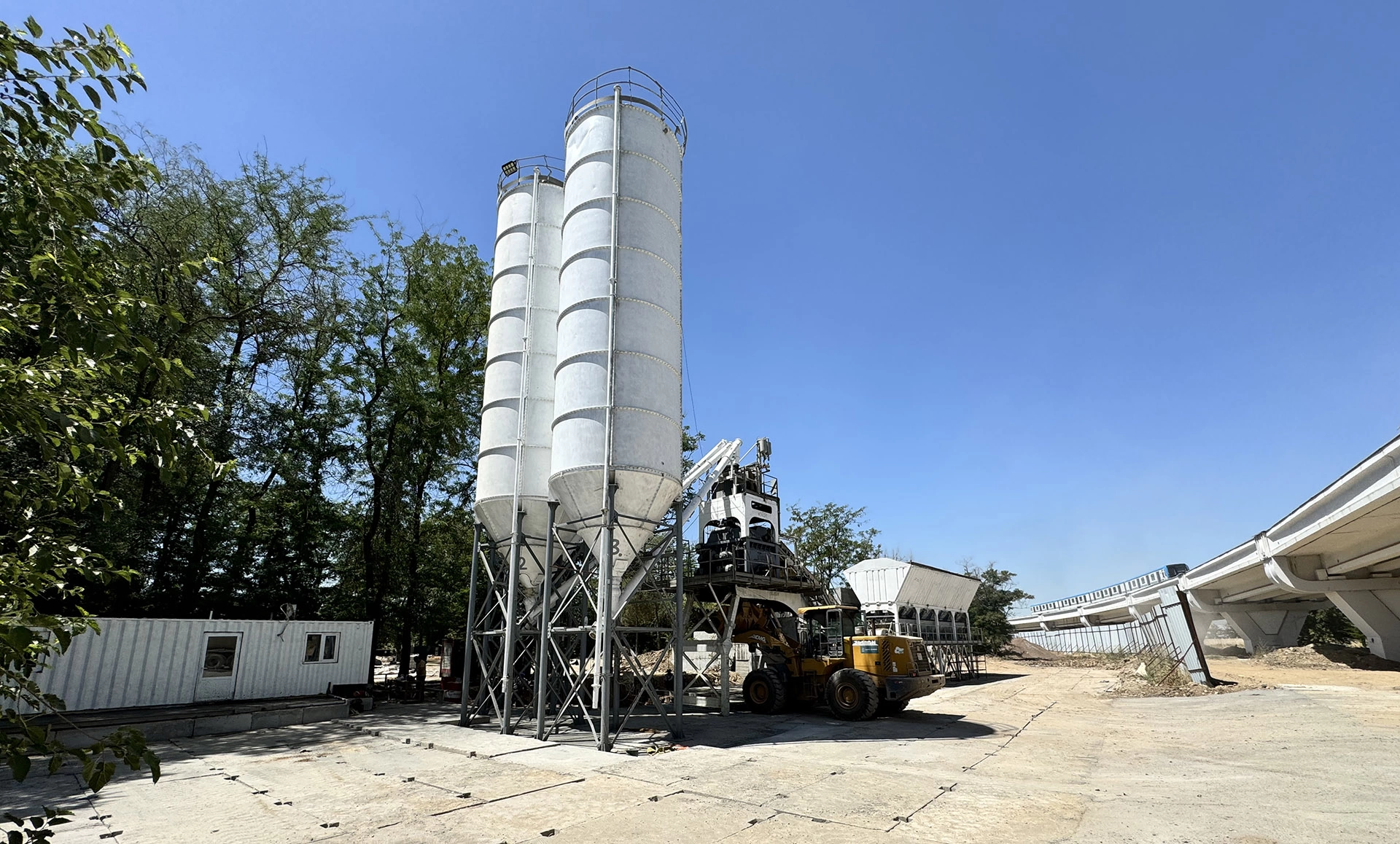 Запуск нового бетоносмесительного узла