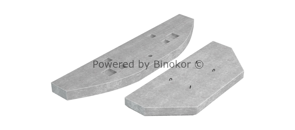 Железобетонные блоки противовеса тип КБ